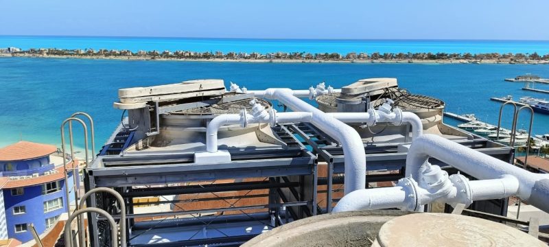 صيانة أبراج التبريد في التكييف بالفنادق